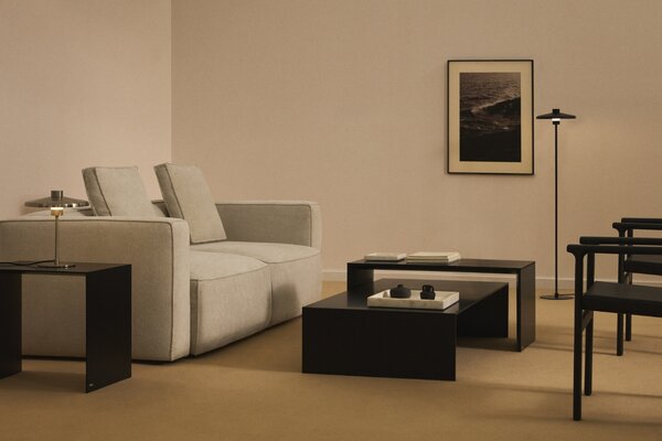 Kave Home Černý konferenční stolek Litto 140 x 70 cm