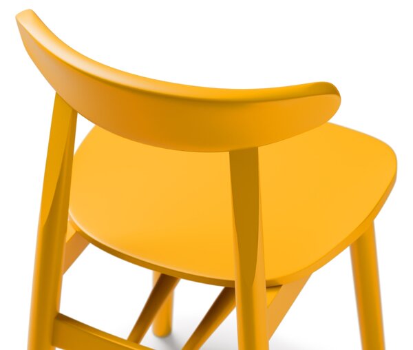 Micadoni Žlutá jídelní židle Elie