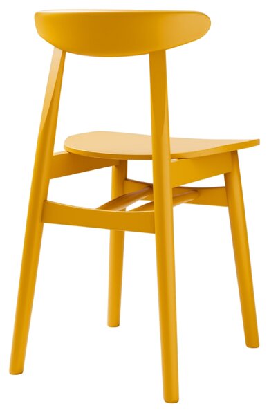 Micadoni Žlutá jídelní židle Elie
