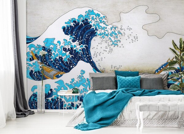 Fototapeta vliesová: Big wave in Kanagawa - 416x254 cm