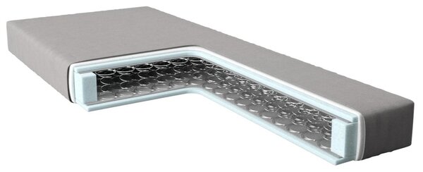 DELIFE Matrace pro postel Dream 140x200x14 Bonellové pružiny šedá sada 2x 70x200