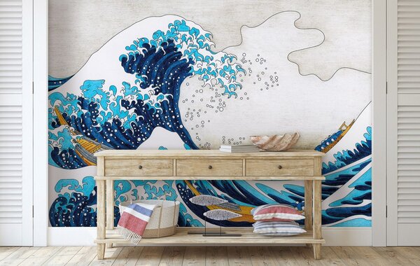 Fototapeta vliesová: Big wave in Kanagawa - 416x254 cm