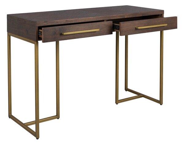 Konzolový stolek v dekoru akácie v tmavě přírodní barvě 45x120 cm Class – Dutchbone