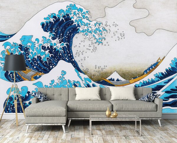 Fototapeta vliesová: Big wave in Kanagawa - 416x254 cm