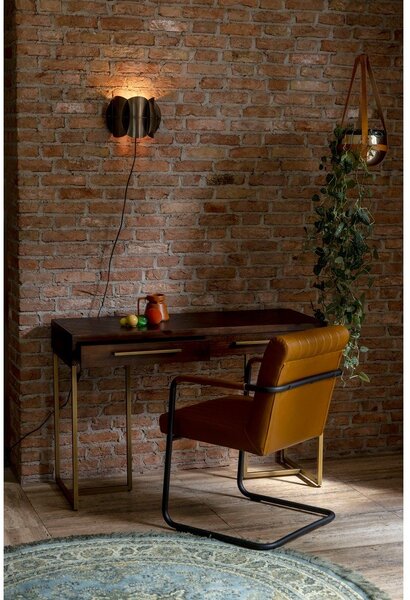 Konzolový stolek v dekoru akácie v tmavě přírodní barvě 45x120 cm Class – Dutchbone