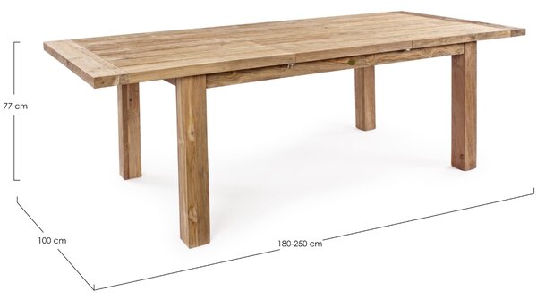 -25 % Dny MOMENTI– Bizzotto Dřevěný rozkládací zahradní stůl Bounty 180/250 x 100 cm
