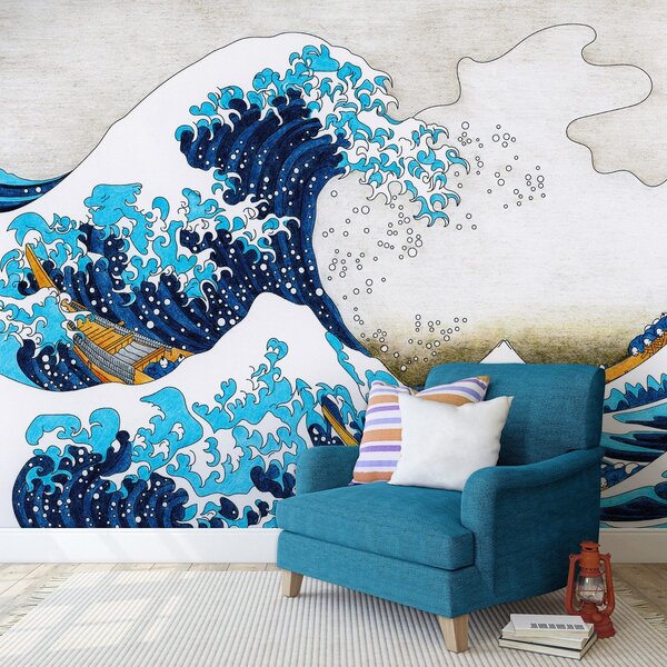 Fototapeta vliesová: Big wave in Kanagawa - 416x254 cm