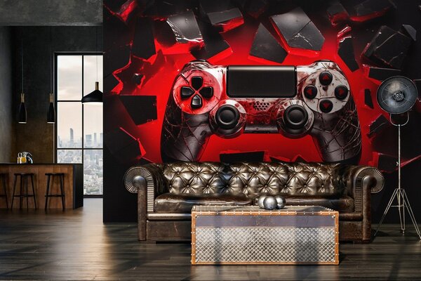 Fototapeta vliesová: Teen Boys Gaming Pad - 104x152,5 cm