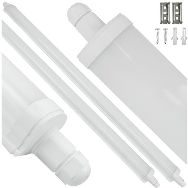 2X LED svítidlo hermetické 120cm 60W 6600lm 4000k IP65