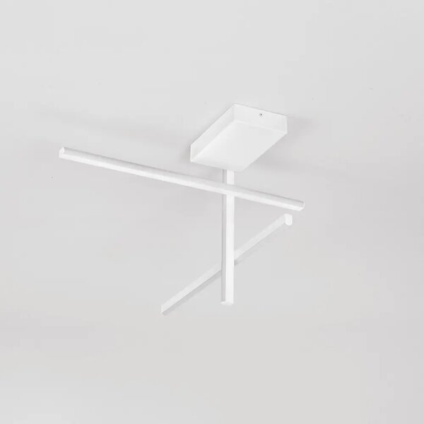 Nova Luce Bílé kovové stropní LED světlo Antama 51 cm