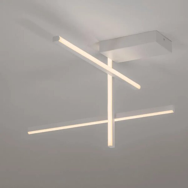 Nova Luce Bílé kovové stropní LED světlo Antama 51 cm