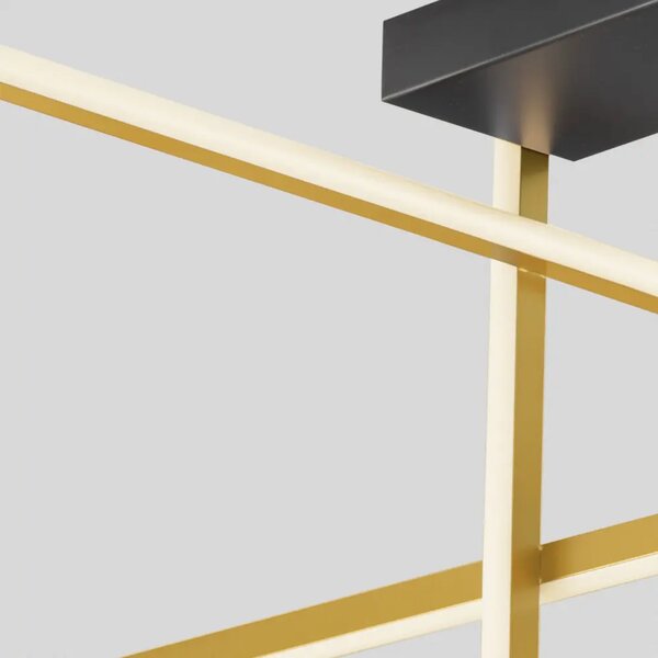 Nova Luce Zlaté kovové stropní LED světlo Antama 51 cm