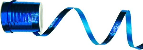 Stuha polypropylenová METALLIC SHINE BLUE modrá 10mm x 50m (0,80Kč/m)