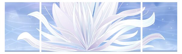 Obraz - Lotusový květ (170x50 cm)