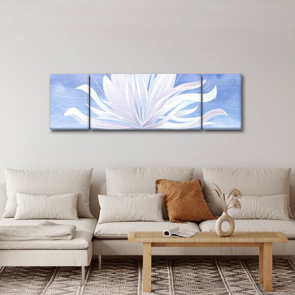 Obraz - Lotusový květ (170x50 cm)