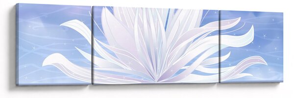 Obraz - Lotusový květ (170x50 cm)