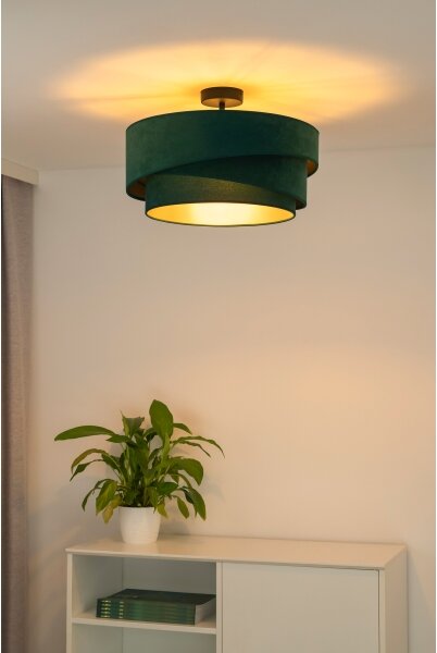 Duolla - Přisazený lustr KOBO 1xE27/15W/230V pr. 45 cm zelená