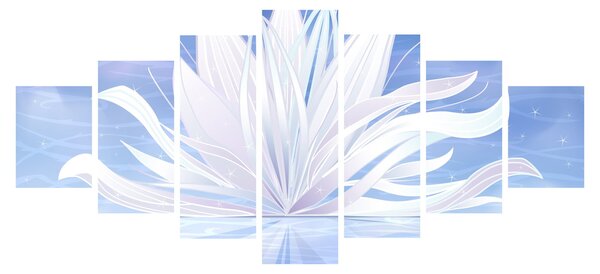 Obraz - Lotusový květ (210x100 cm)