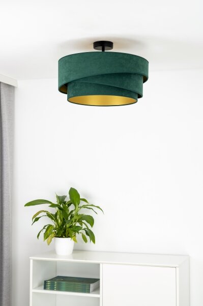 Duolla - Přisazený lustr KOBO 1xE27/15W/230V pr. 45 cm zelená
