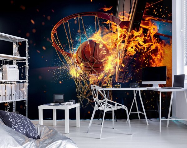 Fototapeta vliesová: Sport Basketball - 312x219cm