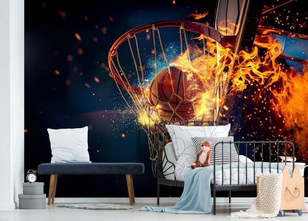 Fototapeta vliesová: Sport Basketball - 312x219cm