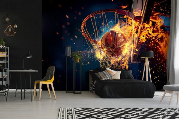 Fototapeta vliesová: Sport Basketball - 312x219cm