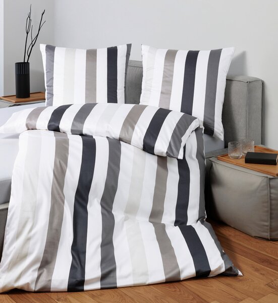 POVLEČENÍ, makosatén, šedá, 135/200 cm Janine - Online Only povlečení, Online Only