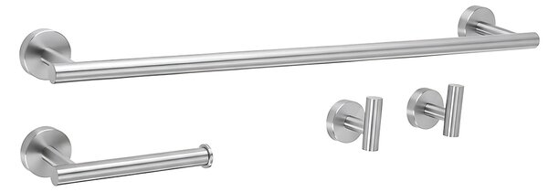Sada koupelnových doplňků Ari Brush Nickel 4 díly