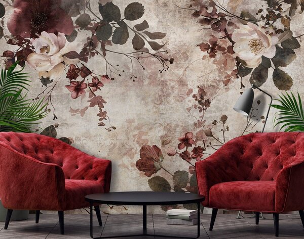 Fototapeta vliesová: Flowers Composition Structure - 416x254 cm