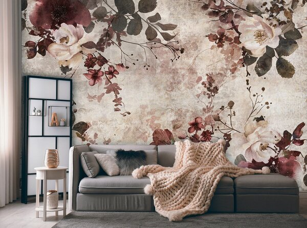 Fototapeta vliesová: Flowers Composition Structure - 416x254 cm