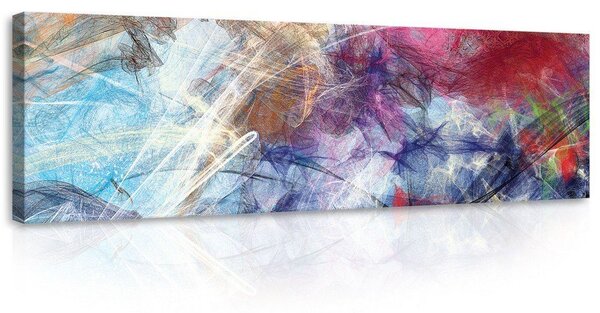 Obraz na plátně: Moderní abstrakce (4) - 145x45 cm