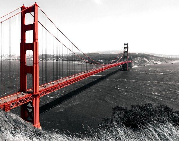 Obraz na plátně: Golden Gate Bridge (1) - 75x100 cm