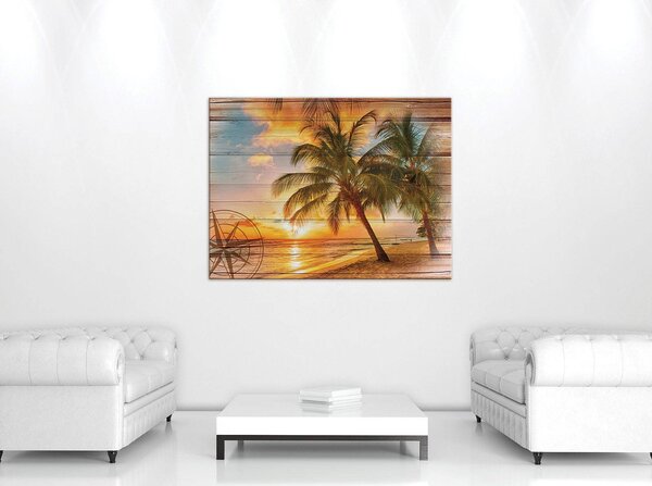 Obraz na plátně: Západ slunce v ráji (2) - 80x60 cm