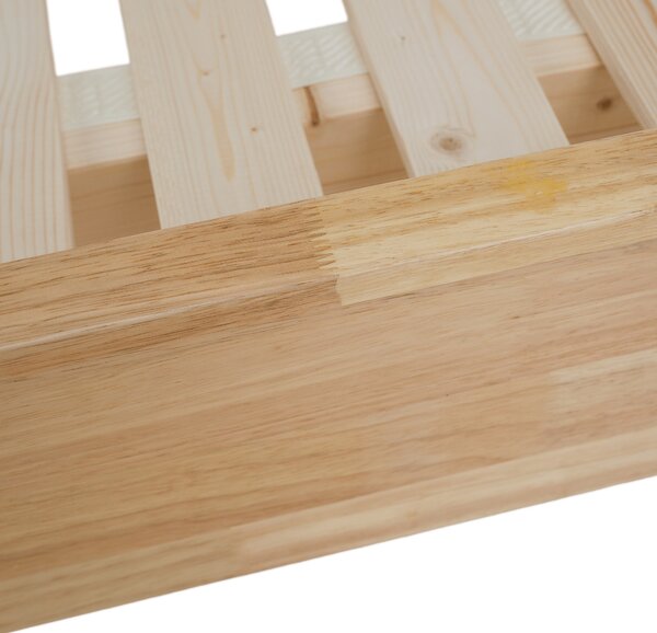 Manželská postel 180 cm Novedades (přírodní) (s roštem)
