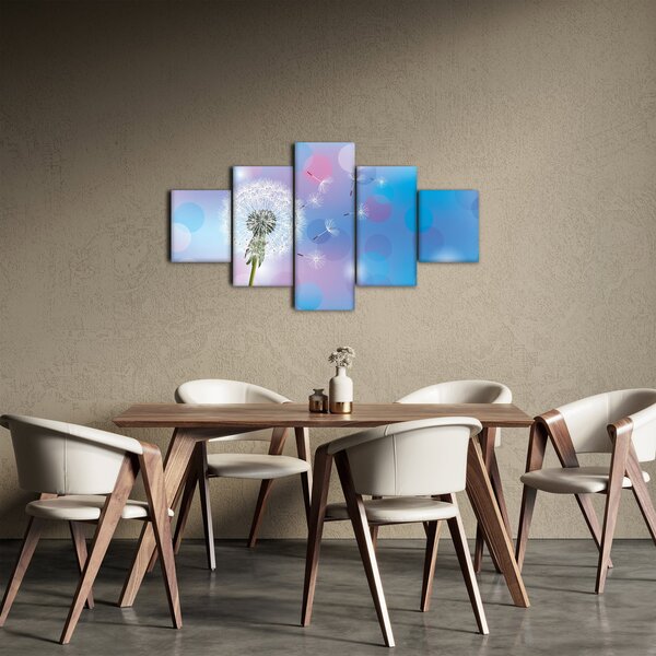 Obraz - Pampeliška ve větru (125x70 cm)