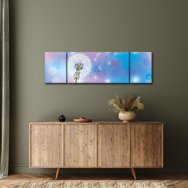 Obraz - Pampeliška ve větru (170x50 cm)