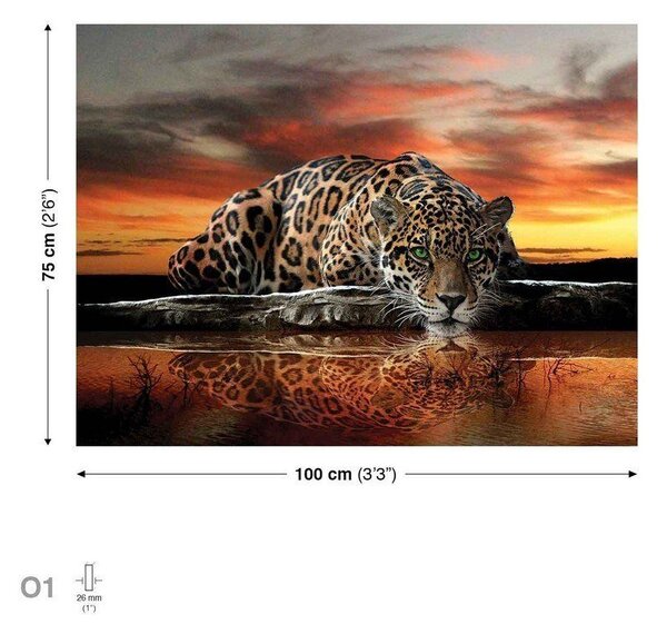 Obraz na plátně: Jaguár - 75x100 cm