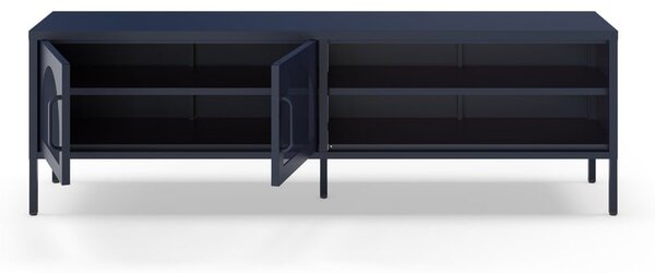 Tmavě modrý TV stolek 160x50 cm Diora – Marckeric