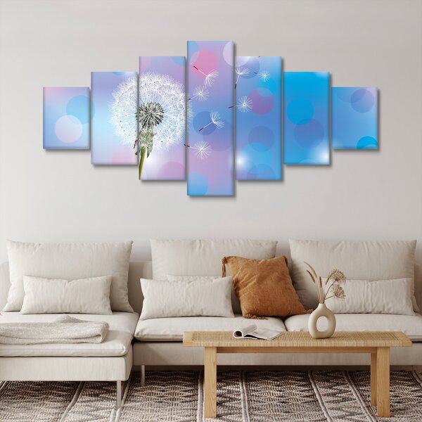 Obraz - Pampeliška ve větru (210x100 cm)