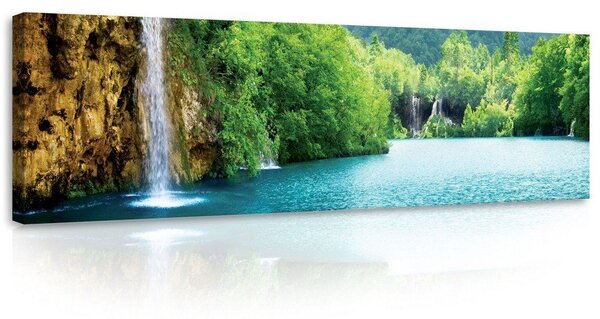 Obraz na plátně: Laguna - 145x45 cm