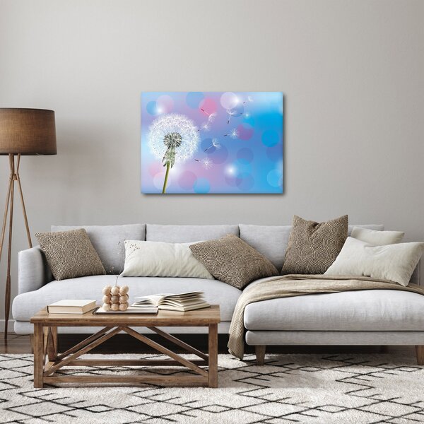 Obraz - Pampeliška ve větru (70x50 cm)