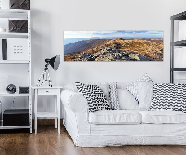 Obraz na plátně: Horský výhled - 145x45 cm