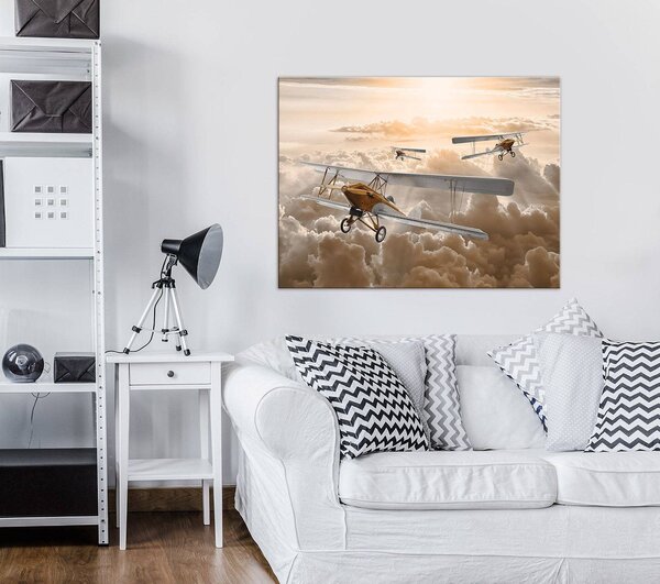 Obraz na plátně: Dvojplošníky - 80x60 cm