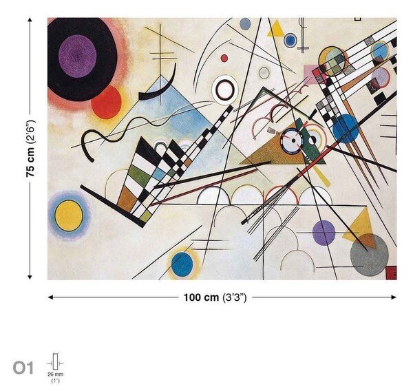 Obraz na plátně: Composition 8, Vasilij Kandinskij - 75x100 cm