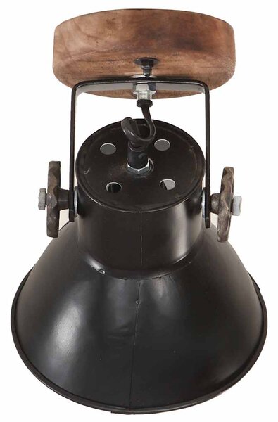 Industriální nástěnné/stropní lampy 2 ks černé 20 x 25 cm E27 320514