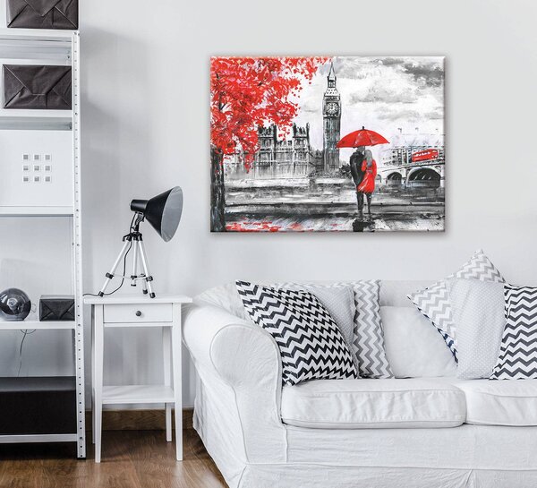 Obraz na plátně: Londýn (malovaný) - 80x60 cm