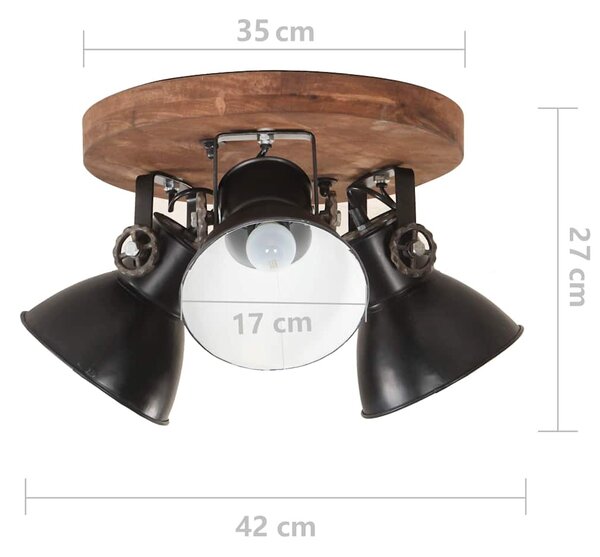 Industriální stropní svítidlo 25 W černé 42 x 27 cm E27 320515
