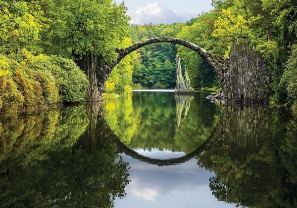 Obraz na plátně: Rakotzbrücke - 75x100 cm