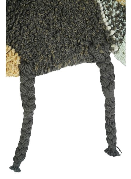Žlutý pratelný ručně tkaný bavlněný dětský koberec 115x150 cm Bee – Lorena Canals