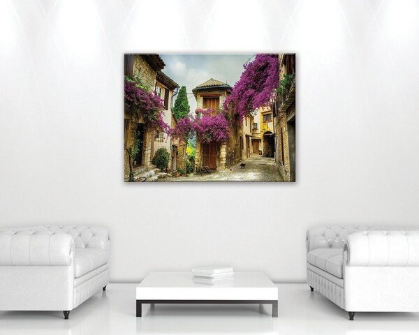 Obraz na plátně: Květinová ulička (4) - 75x100 cm